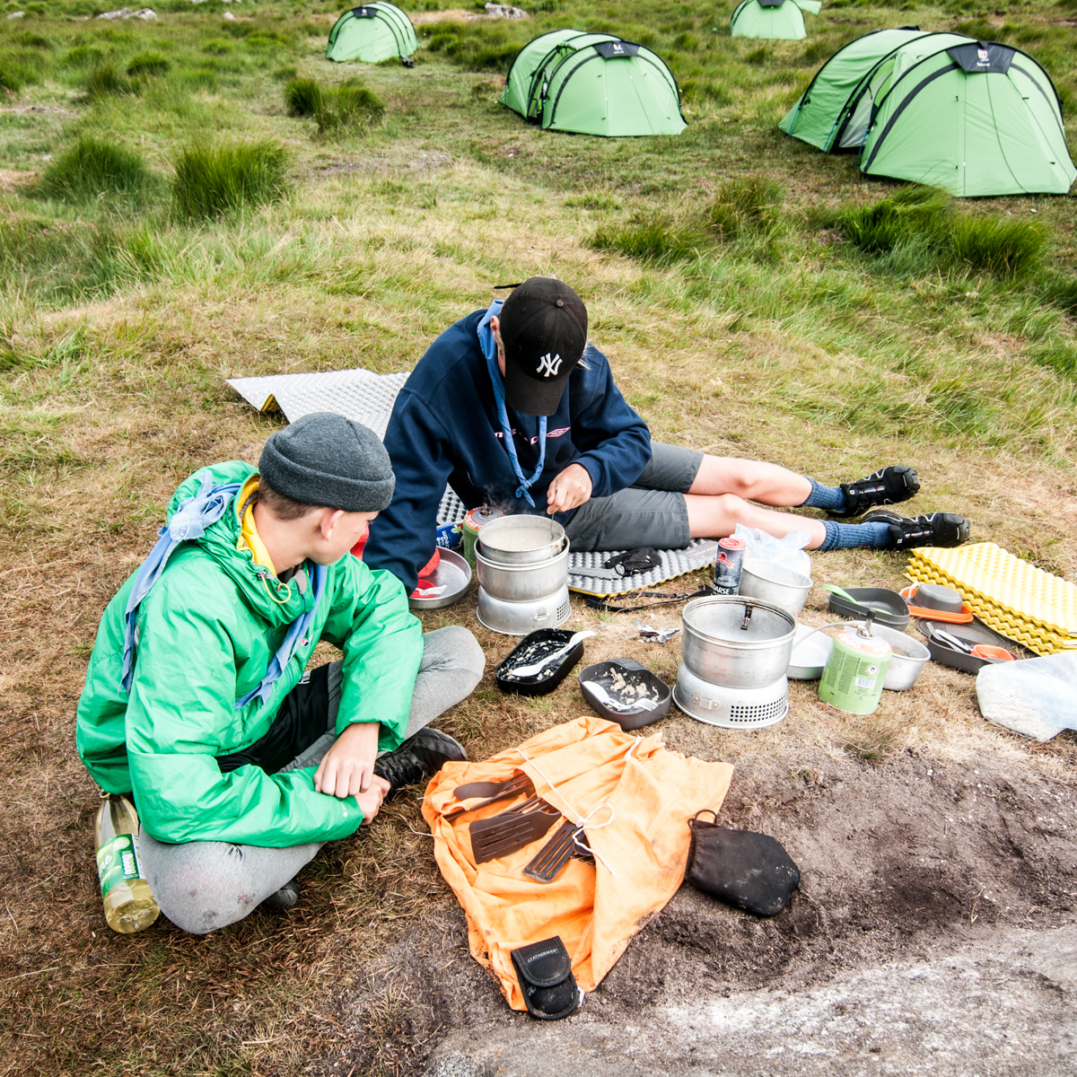Scouts at a Trangia