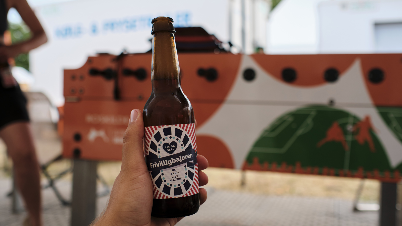 A volunteer beer